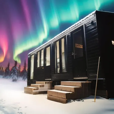 Borealis Village 7 With A Nature View, Fireplace, Sauna, Kitchen