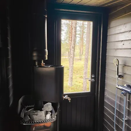 Loma-asunnot Borealis Village 7 With A Nature View, Fireplace, Sauna, Kitchen *