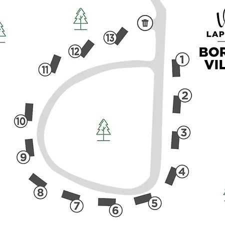 Loma-asunnot Borealis Village 7 With A Nature View, Fireplace, Sauna, Kitchen *